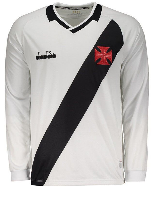Camisa oficial Diadora Vasco da Gama 2019 II jogador manga comprida